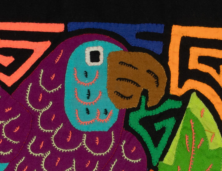 Multi-Color Bird Purple And Blue Molita