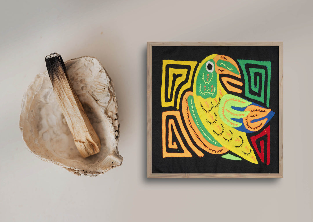 Yellow Orange And Green Bird Molita