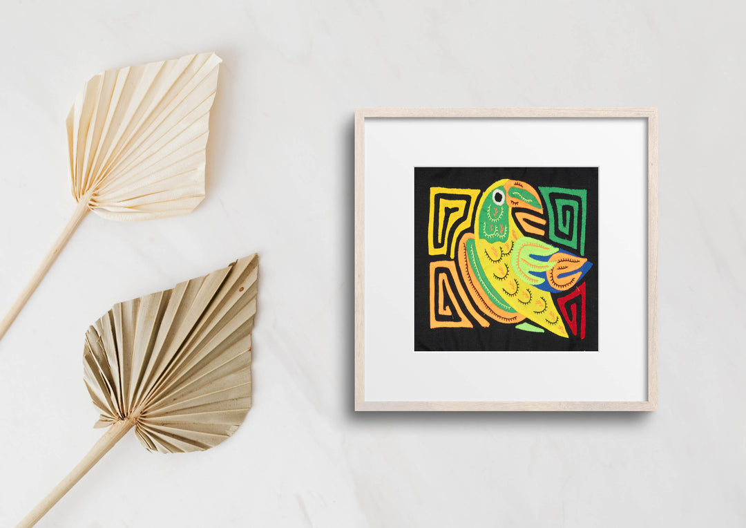 Yellow Orange And Green Bird Molita