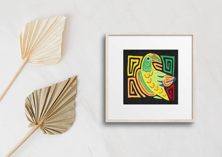 Yellow Orange And Green Bird Molita