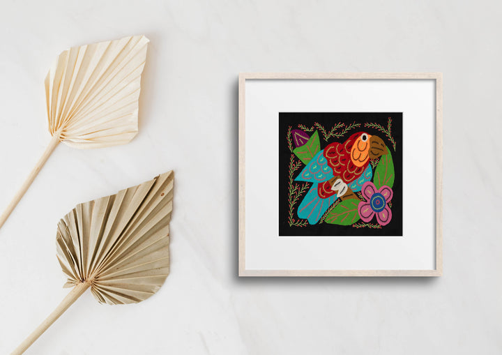 Multi-Color Parrot Bird Blue And Red Molita