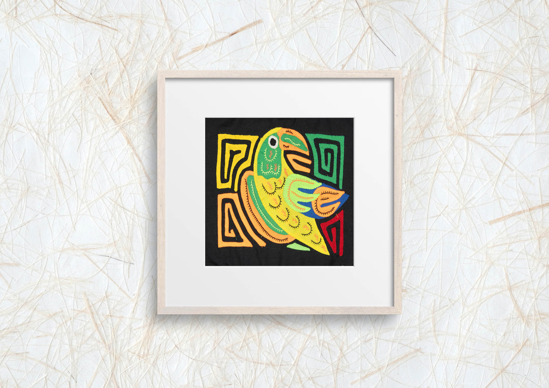 Yellow Orange And Green Bird Molita