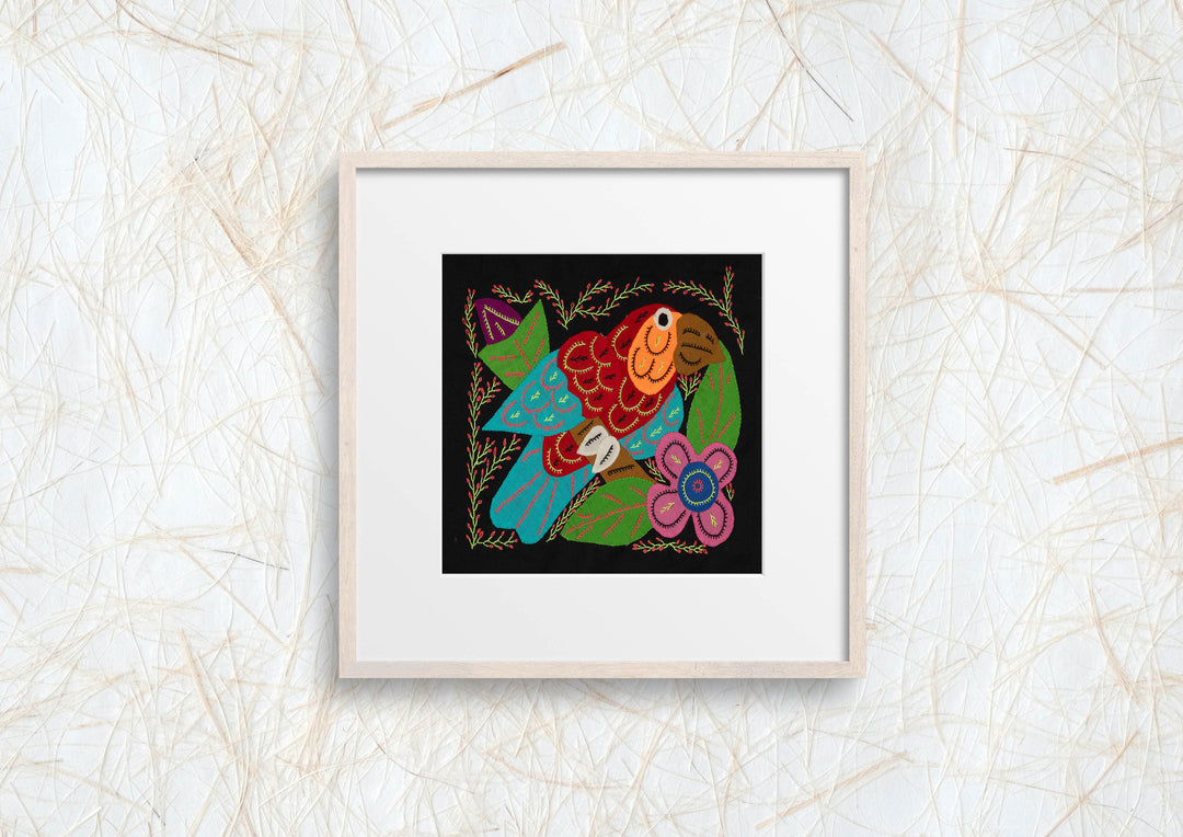 Multi-Color Parrot Bird Blue And Red Molita