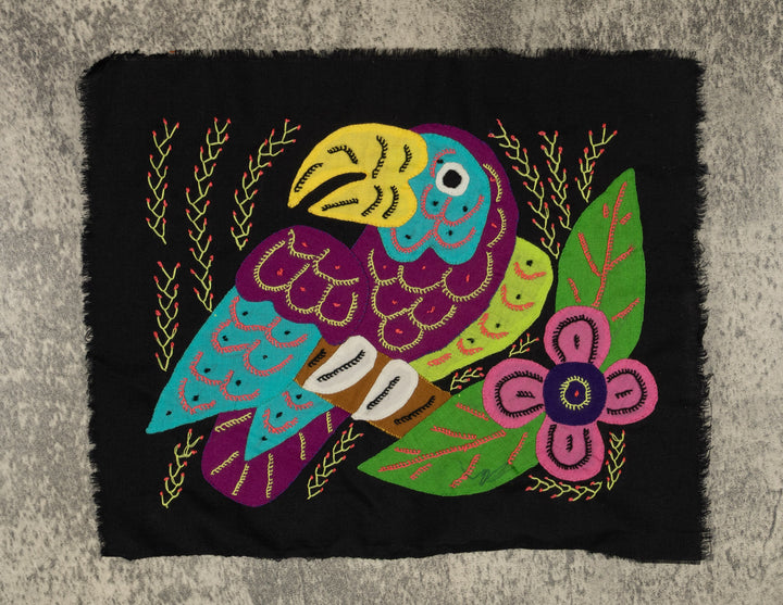 Multi-Color Parrot Bird Blue And Purple Molita