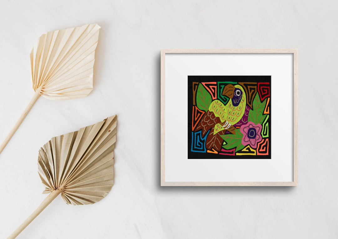 Multi-Color Parrot Bird Brown And Green Molita