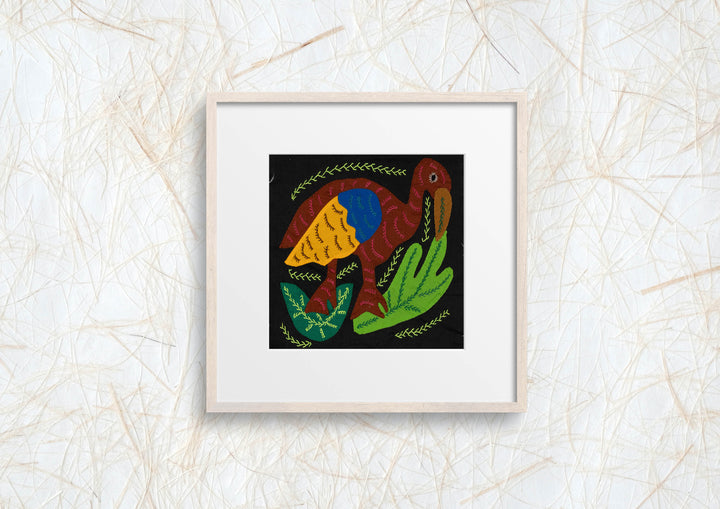 Multi-Color Water Bird Brown And Yellow Molita