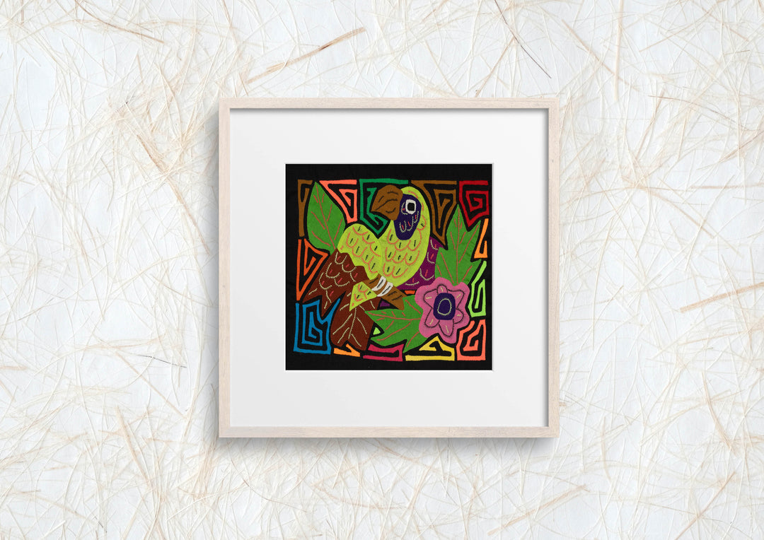 Multi-Color Parrot Bird Brown And Green Molita