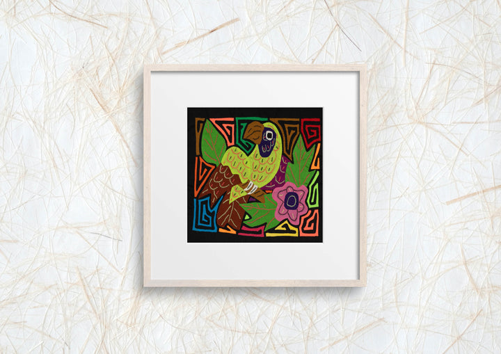 Multi-Color Parrot Bird Brown And Green Molita