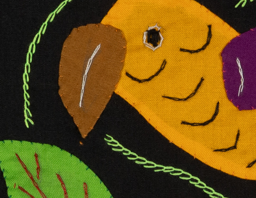 Multi-Color Parrot Bird Orange And Purple Molita