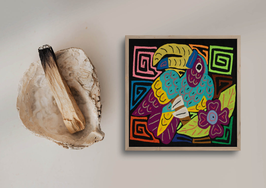 Multi-Color Toucan Bird Blue And Purple Molita