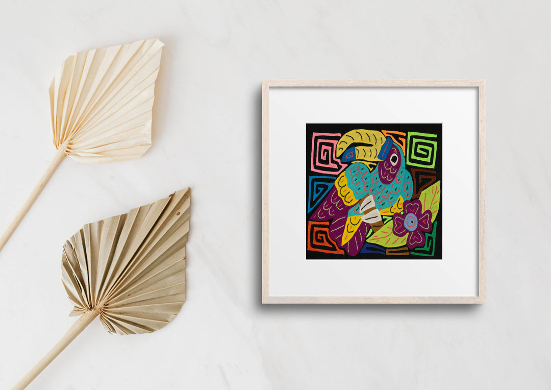 Multi-Color Toucan Bird Blue And Purple Molita