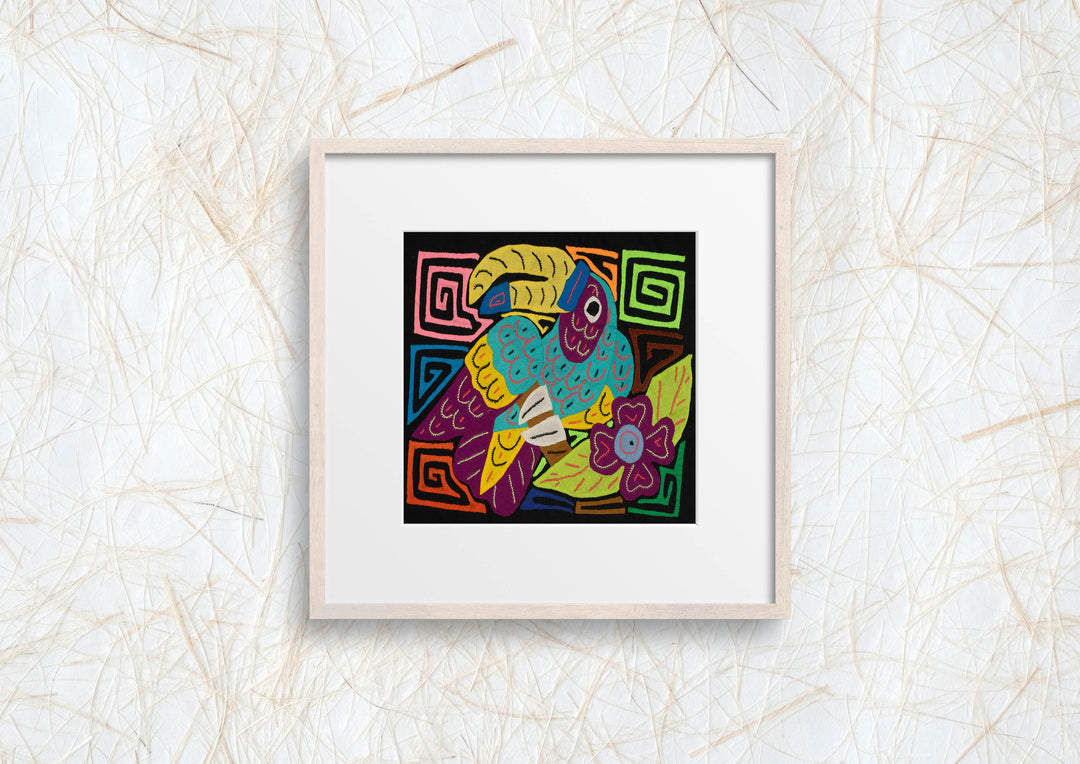 Multi-Color Toucan Bird Blue And Purple Molita