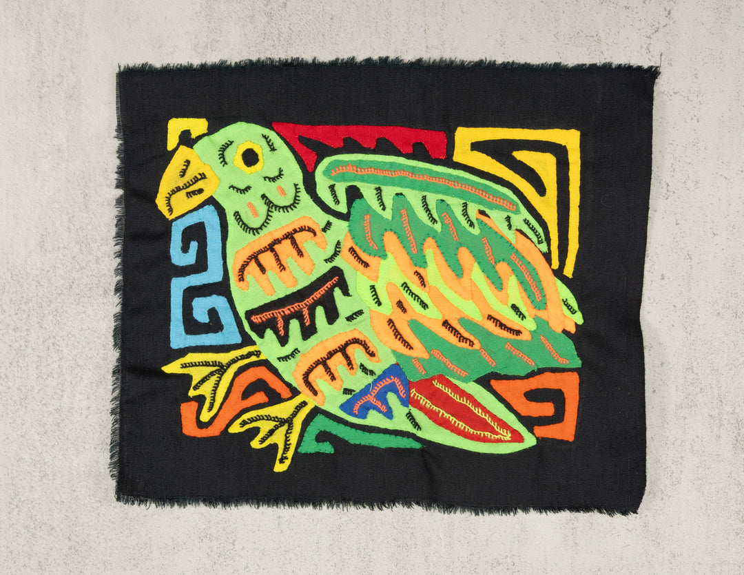 Multicolor Green And Orange Bird Molita