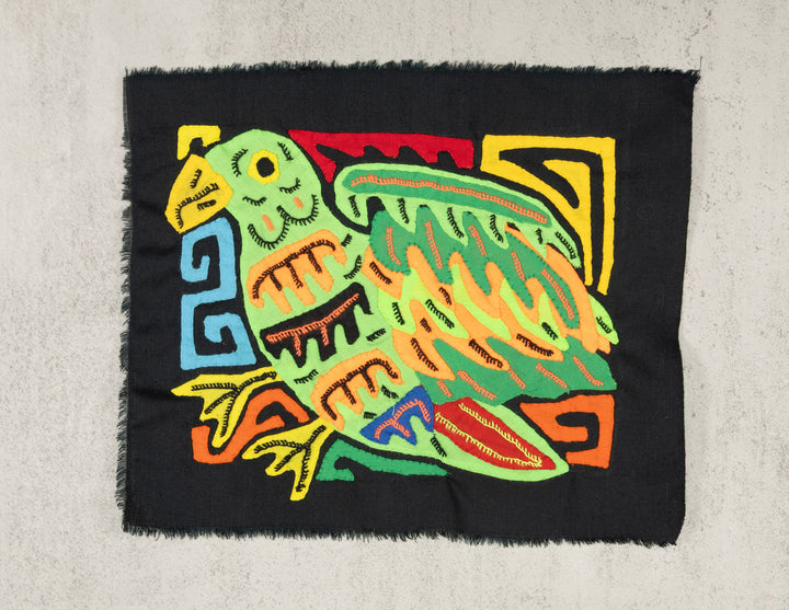Multicolor Green And Orange Bird Molita