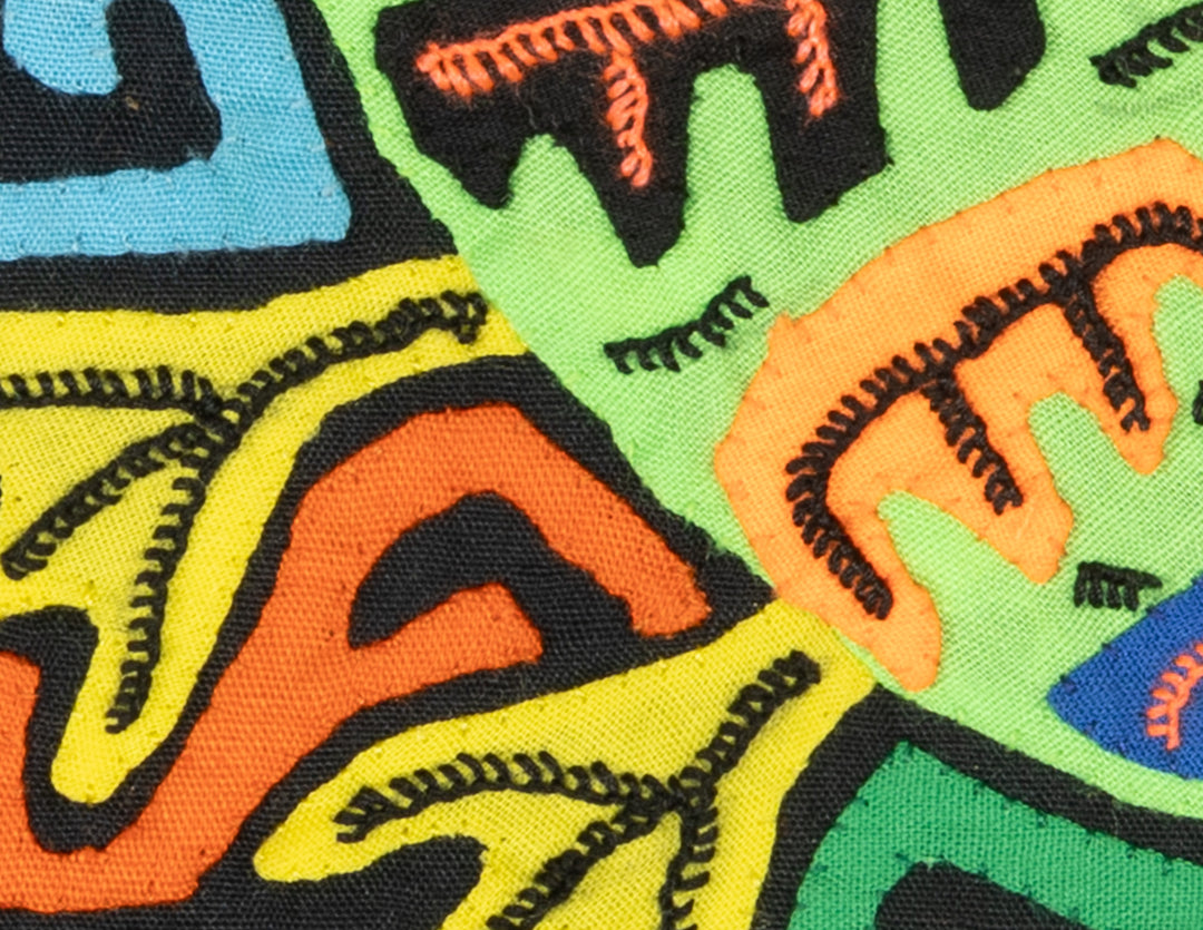 Multicolor Green And Orange Bird Molita