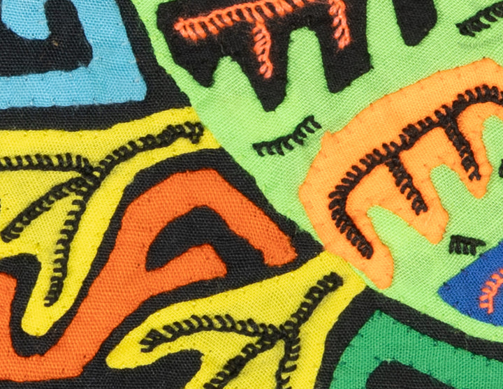 Multicolor Green And Orange Bird Molita