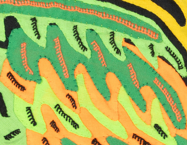 Multicolor Green And Orange Bird Molita