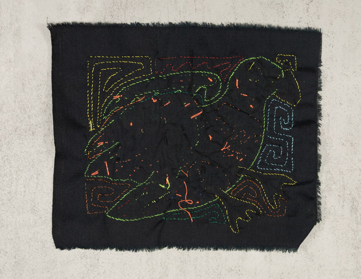 Multicolor Green And Orange Bird Molita