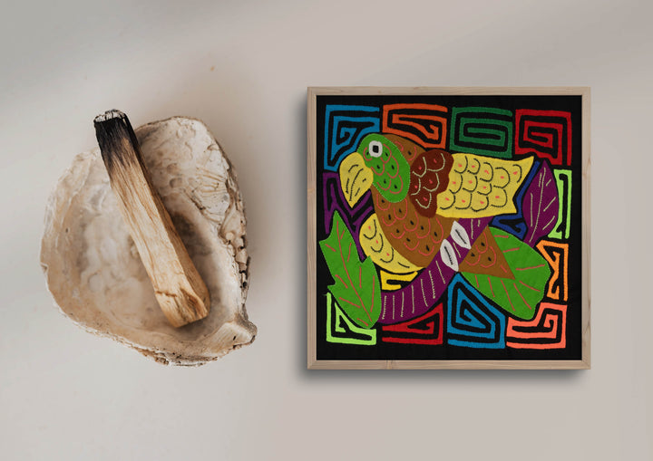 Multi-Color Bird Yellow And Purple Molita