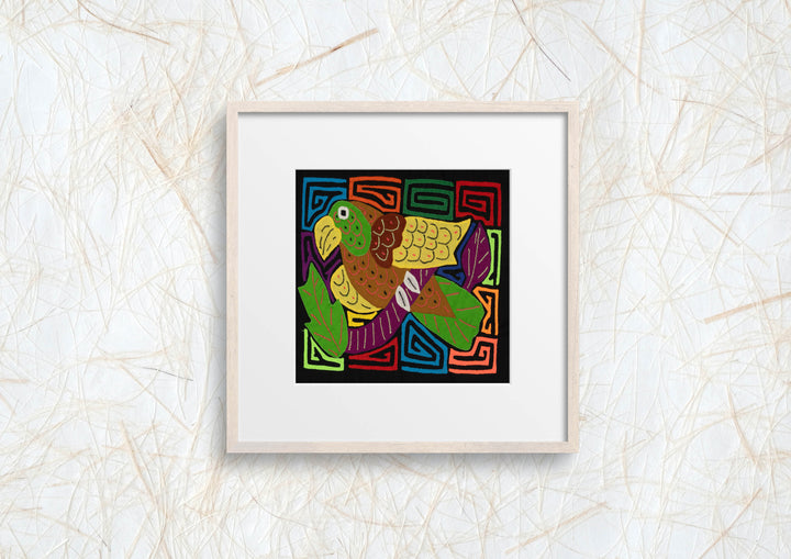 Multi-Color Bird Yellow And Purple Molita