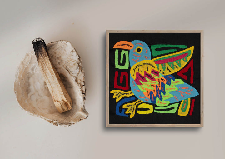 Multi-Color Parrot Bird Blue And Yellow Molita