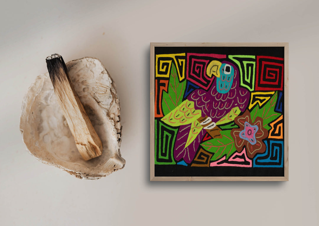 Multi-Color Parrot Bird Green And Purple Molita