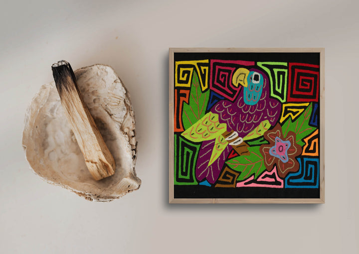 Multi-Color Parrot Bird Green And Purple Molita