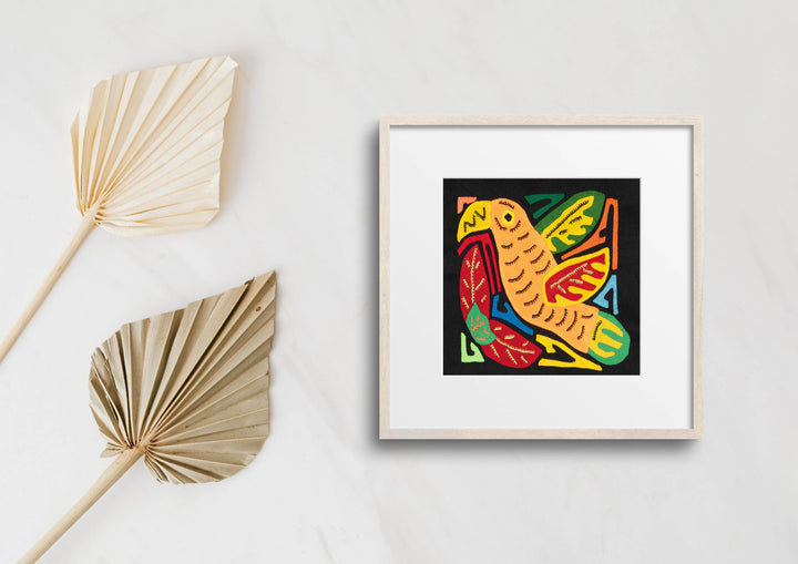 Multicolor Orange Red And Green Bird Molita