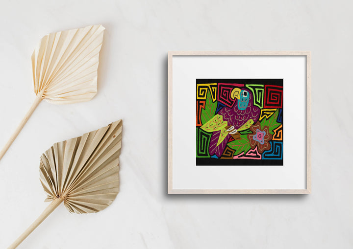 Multi-Color Parrot Bird Green And Purple Molita