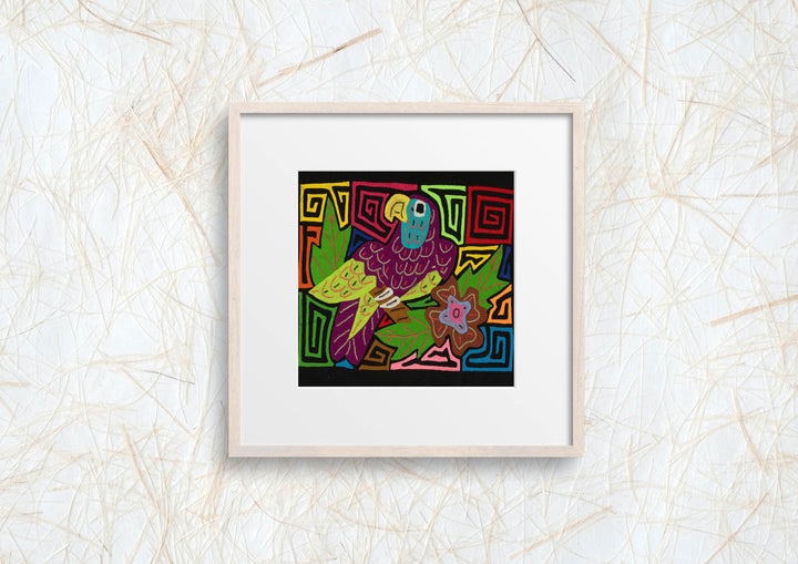 Multi-Color Parrot Bird Green And Purple Molita