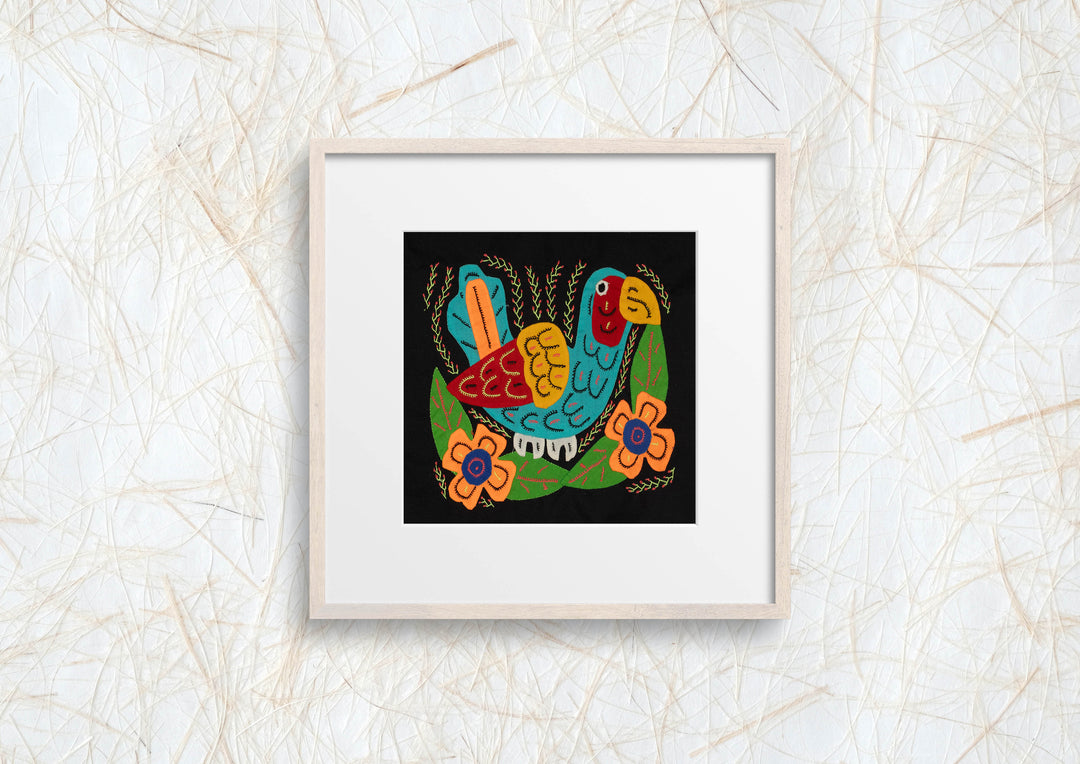 Multi-Color Parrot Bird Blue And Red Molita