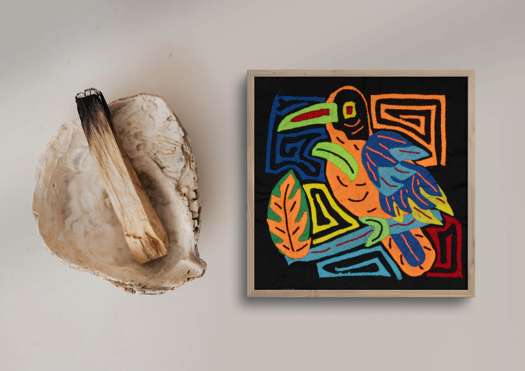 Multi-Color Parrot Bird Blue And Orange Molita