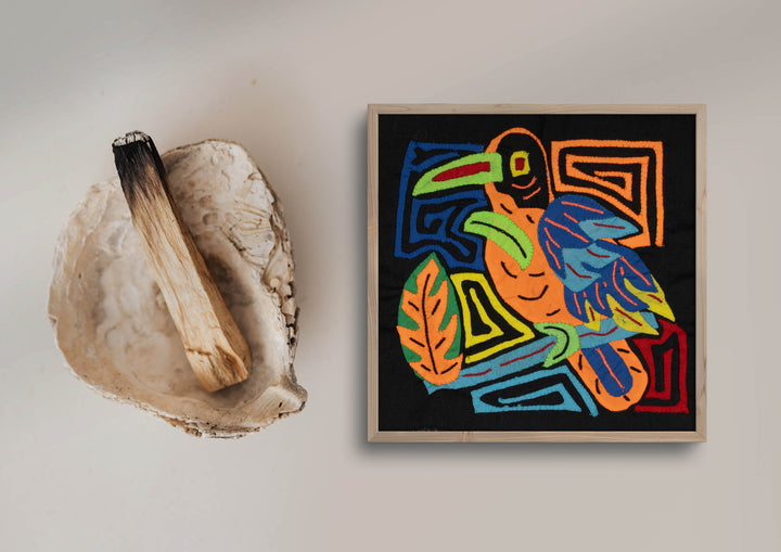 Multi-Color Parrot Bird Blue And Orange Molita