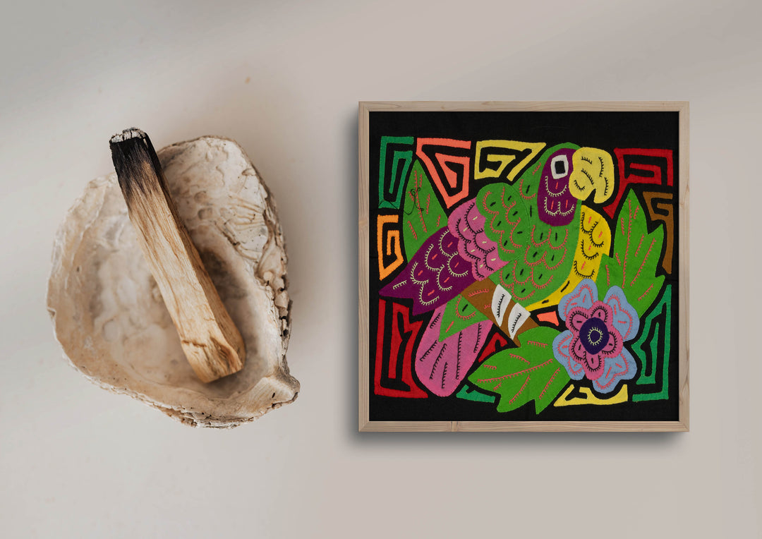 Multi-Color Parrot Bird Green And Pink Molita