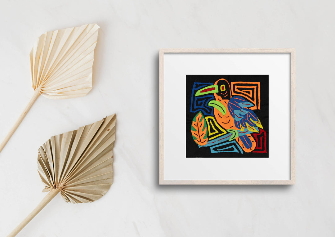 Multi-Color Parrot Bird Blue And Orange Molita