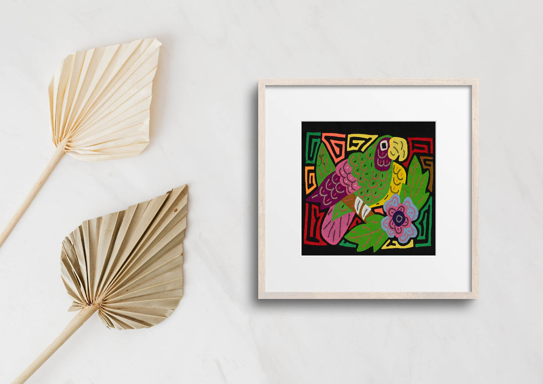 Multi-Color Parrot Bird Green And Pink Molita