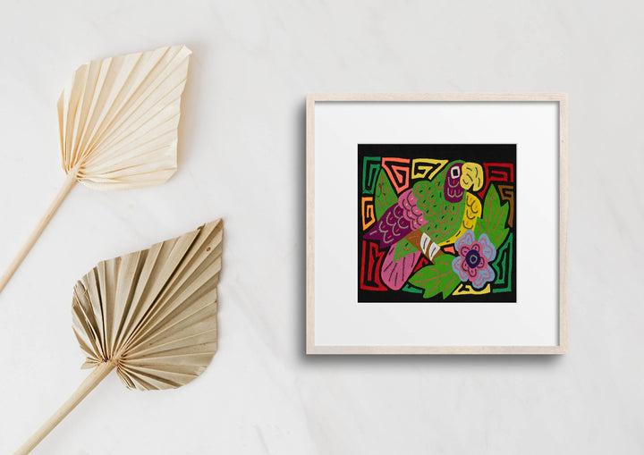 Multi-Color Parrot Bird Green And Pink Molita