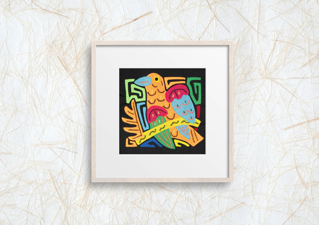 Multicolor Orange Red And Blue Bird Molita