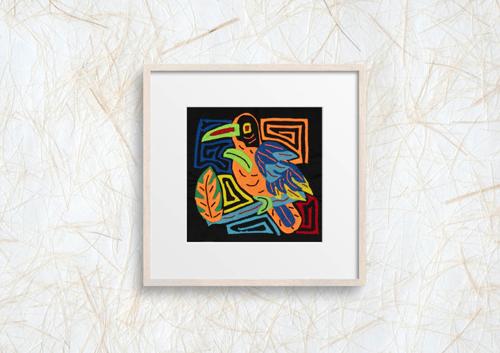 Multi-Color Parrot Bird Blue And Orange Molita