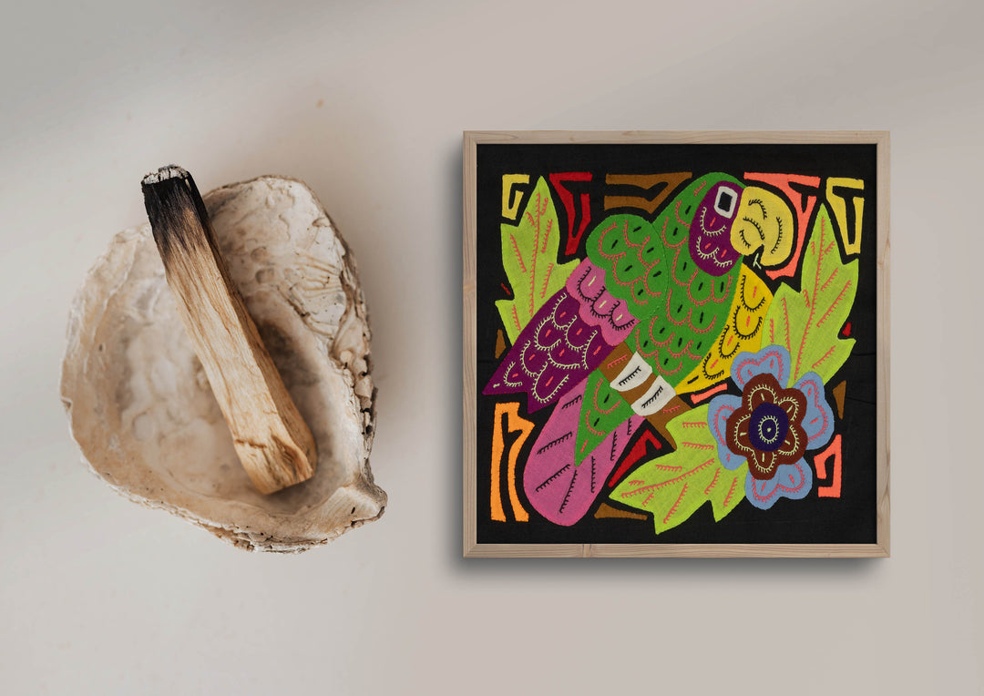 Multi-Color Parrot Bird Green And Pink Molita