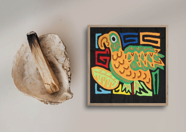 Multicolor Orange And Green Bird Molita