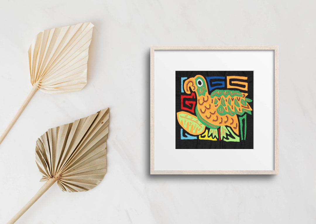 Multicolor Orange And Green Bird Molita