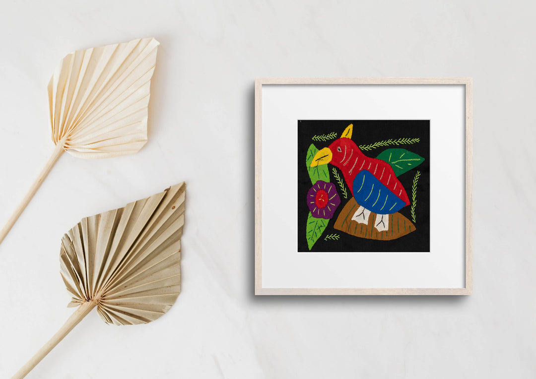 Multi-Color Parrot Bird Blue And Red Molita