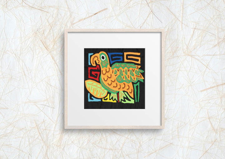 Multicolor Orange And Green Bird Molita