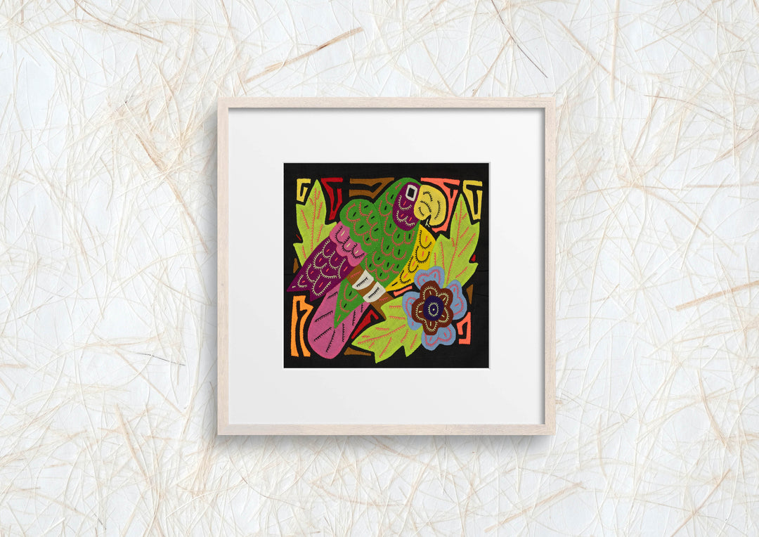 Multi-Color Parrot Bird Green And Pink Molita