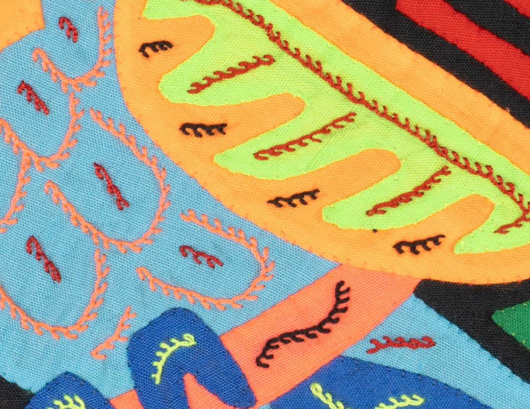 Multicolor Orange And Blue Bird Molita