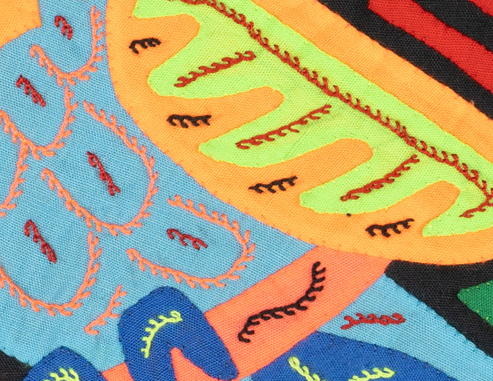 Multicolor Orange And Blue Bird Molita