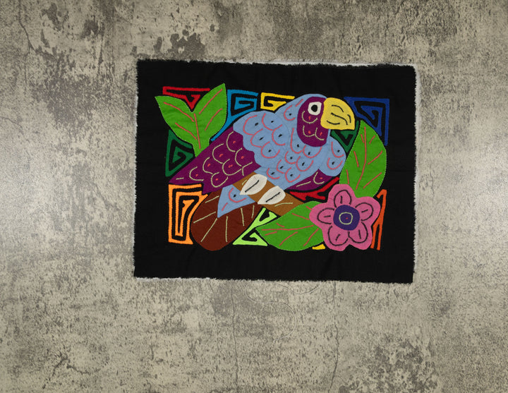 Multi-Color Parrot Bird Gray And Purple Molita