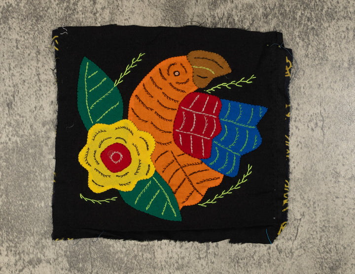 Multi-Color Parrot Bird Orange And Yellow Molita