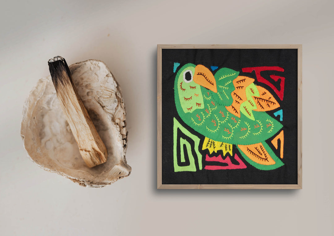 Multicolor Orange And Green Bird Molita